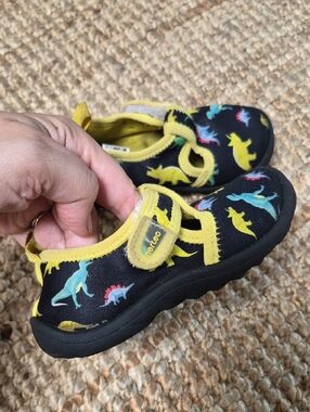 Toddler's dinosaur print water shoes are from the brand Nerteo. 10 Water Shoes